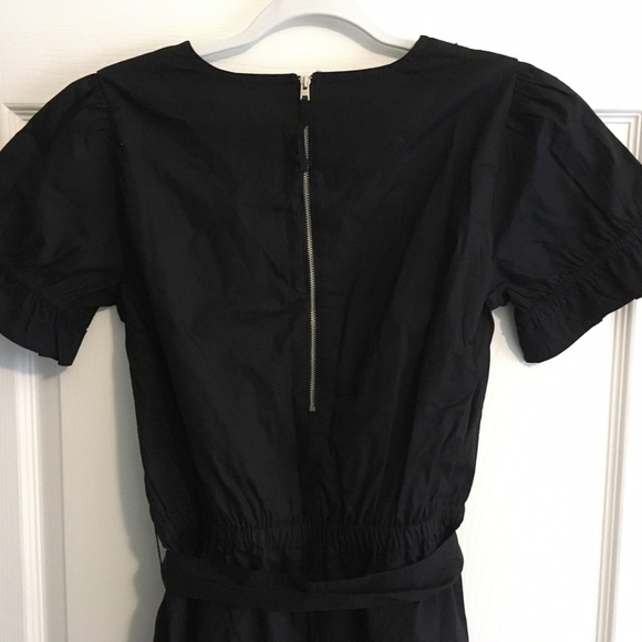 NWT J Crew Black Ruffle Stretch Cotton Poplin Jumpsuit - 4T - Picture 7 of 9